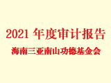 海南三亚南山功德基金会2021年度财务工作报告